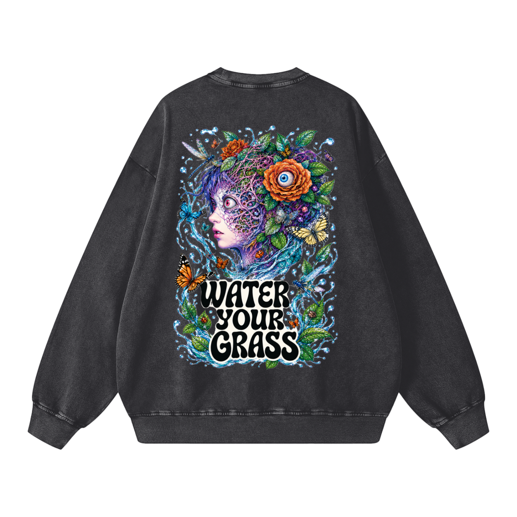 Snow Washed Oversized Sweatshirt
