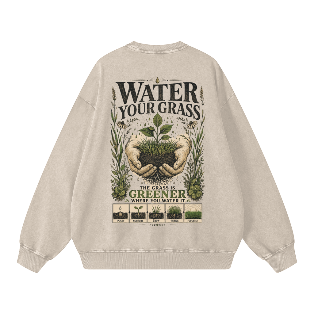 Snow Washed Oversized Sweatshirt