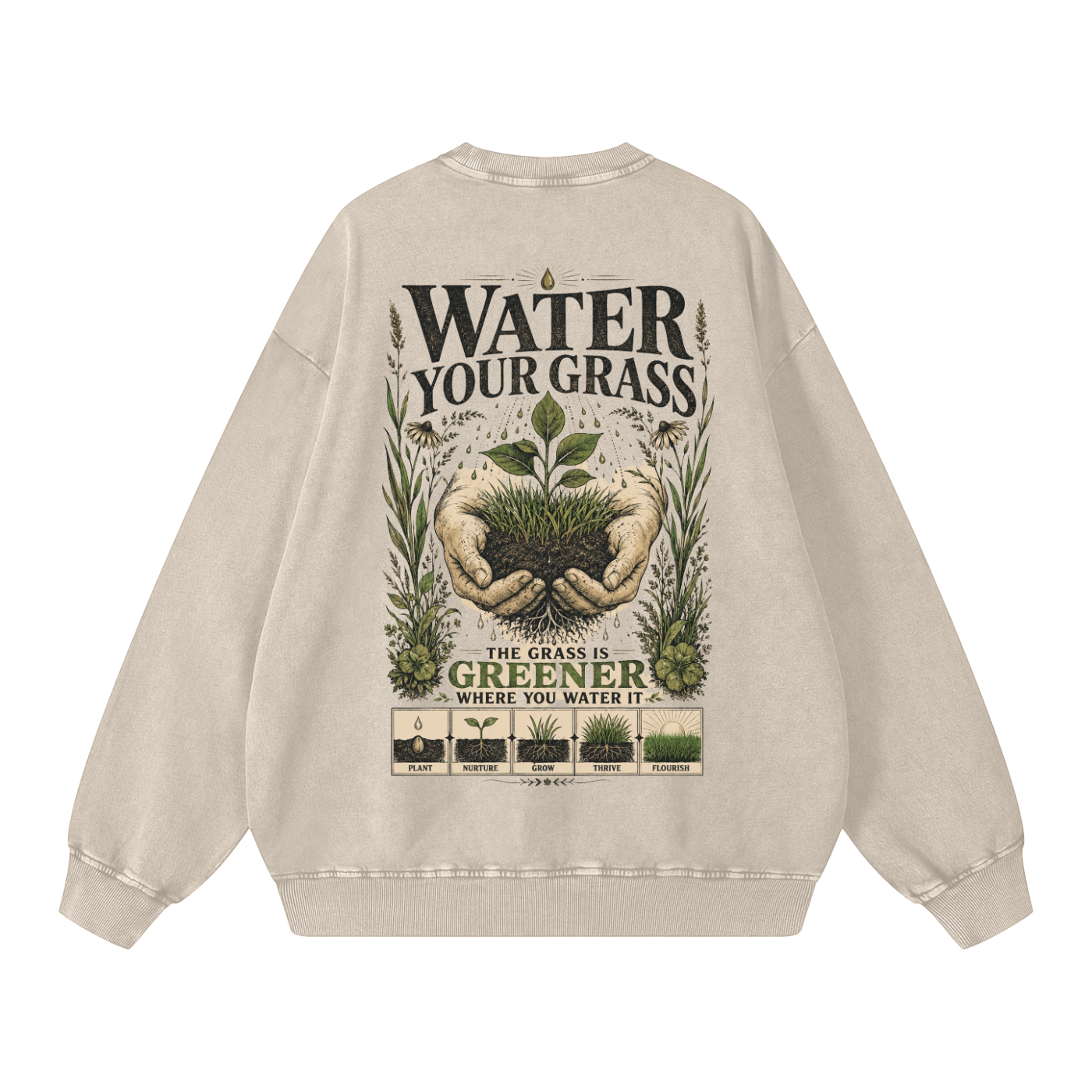 Snow Washed Oversized Sweatshirt