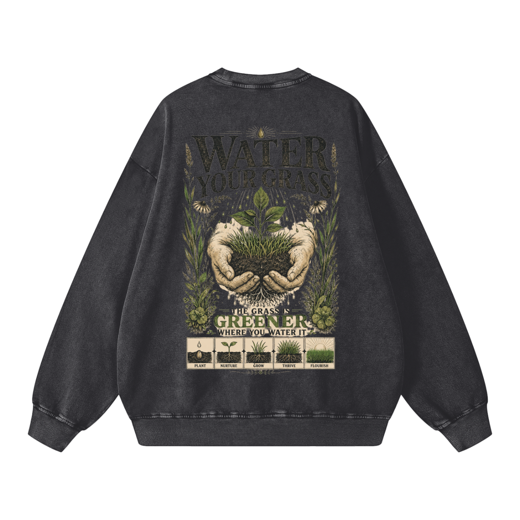 Snow Washed Oversized Sweatshirt
