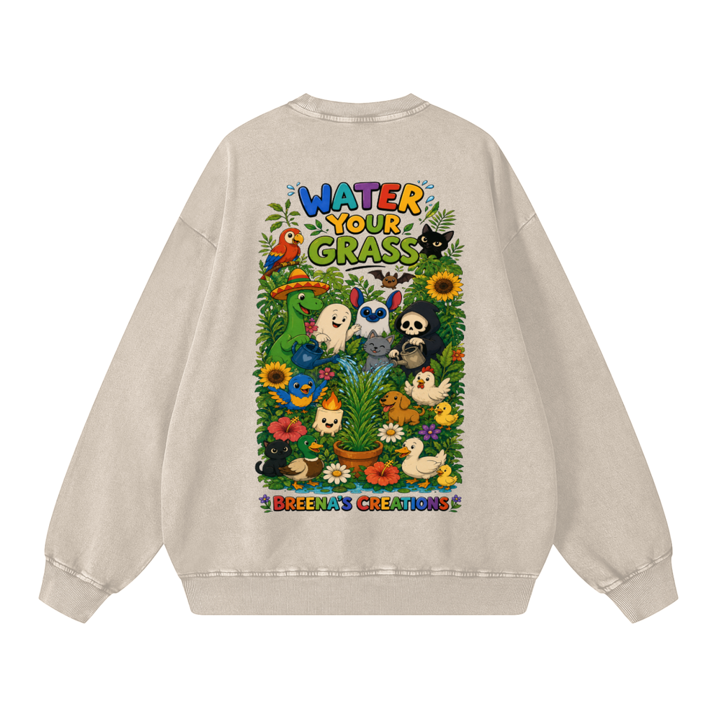 Snow Washed Oversized Sweatshirt