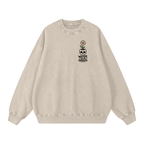 Snow Washed Oversized Sweatshirt