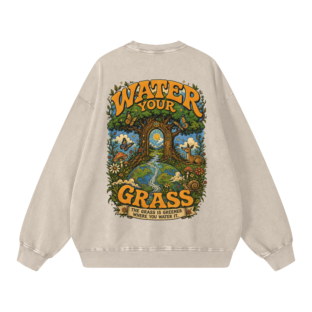 Snow Washed Oversized Sweatshirt
