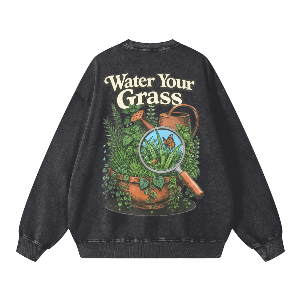 Snow Washed Oversized Sweatshirt