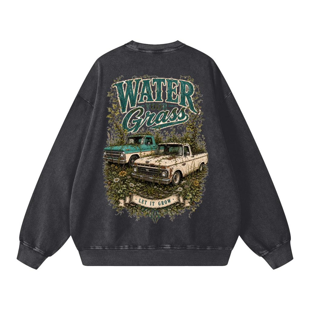 Snow Washed Oversized Sweatshirt