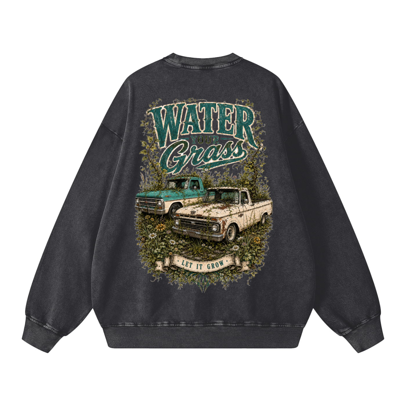 Snow Washed Oversized Sweatshirt