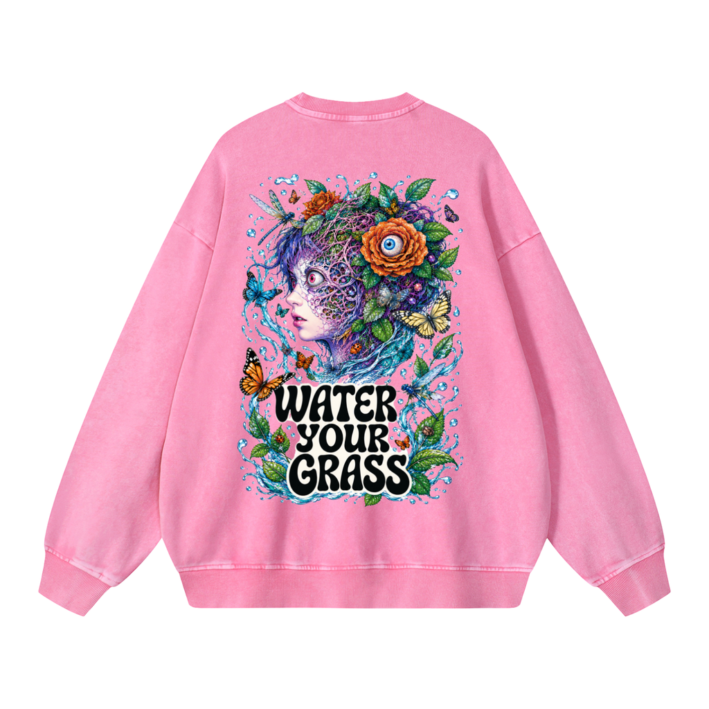Snow Washed Oversized Sweatshirt