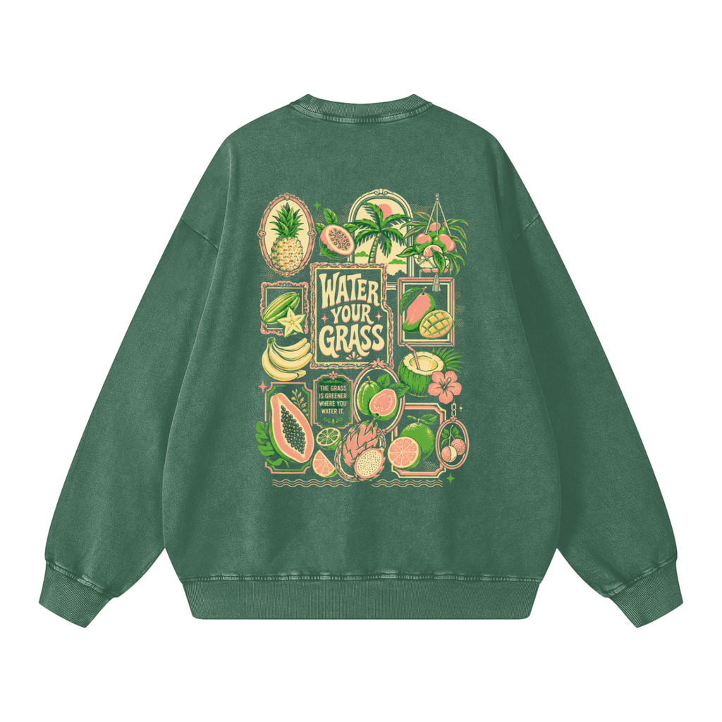 Snow Washed Oversized Sweatshirt