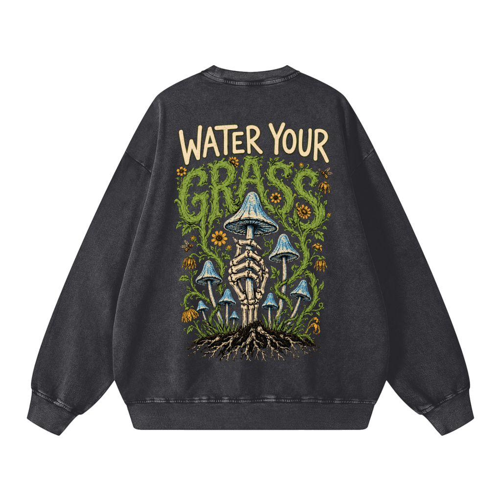 Snow Washed Oversized Sweatshirt