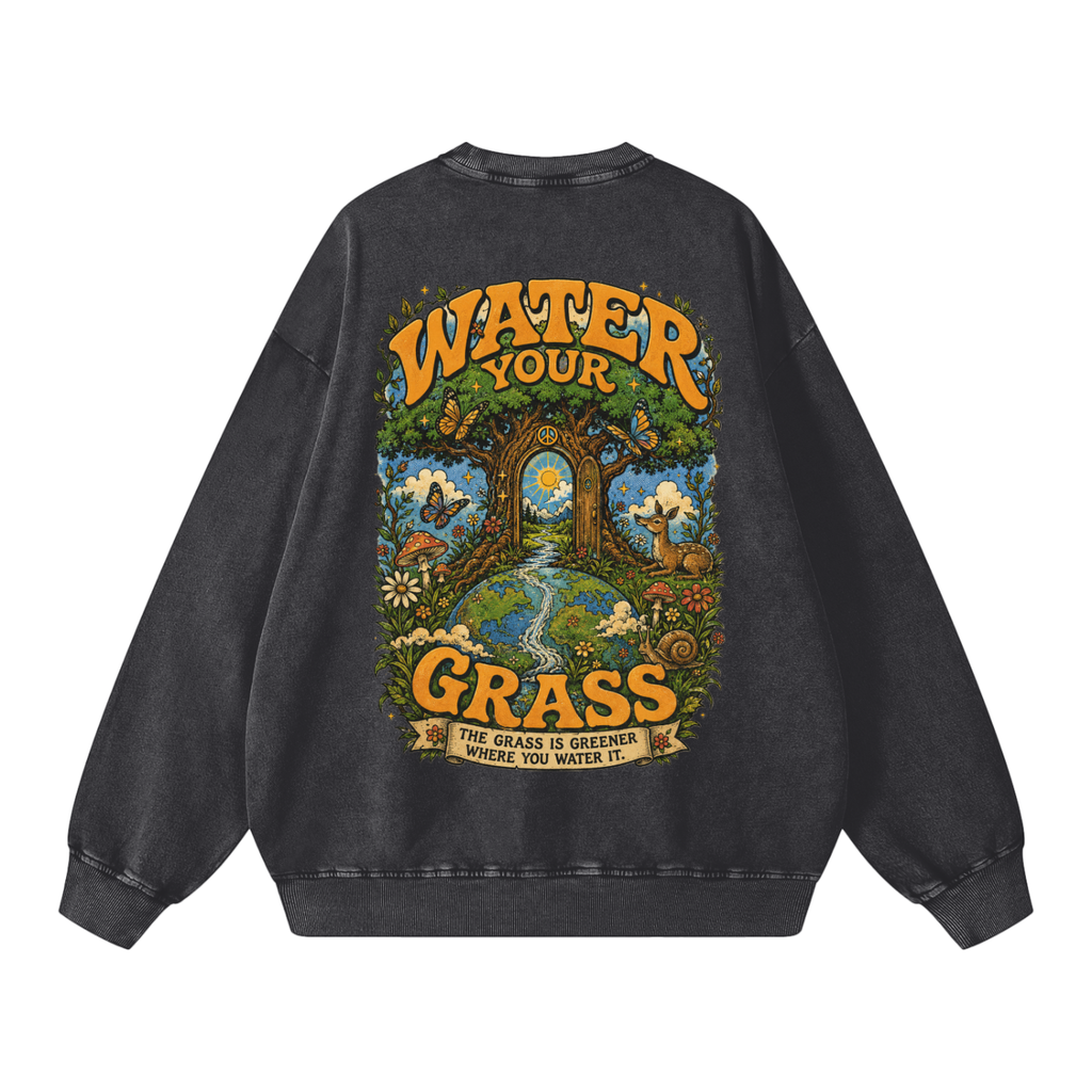 Snow Washed Oversized Sweatshirt