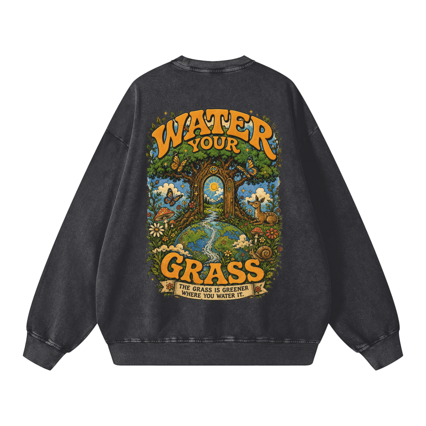 Snow Washed Oversized Sweatshirt