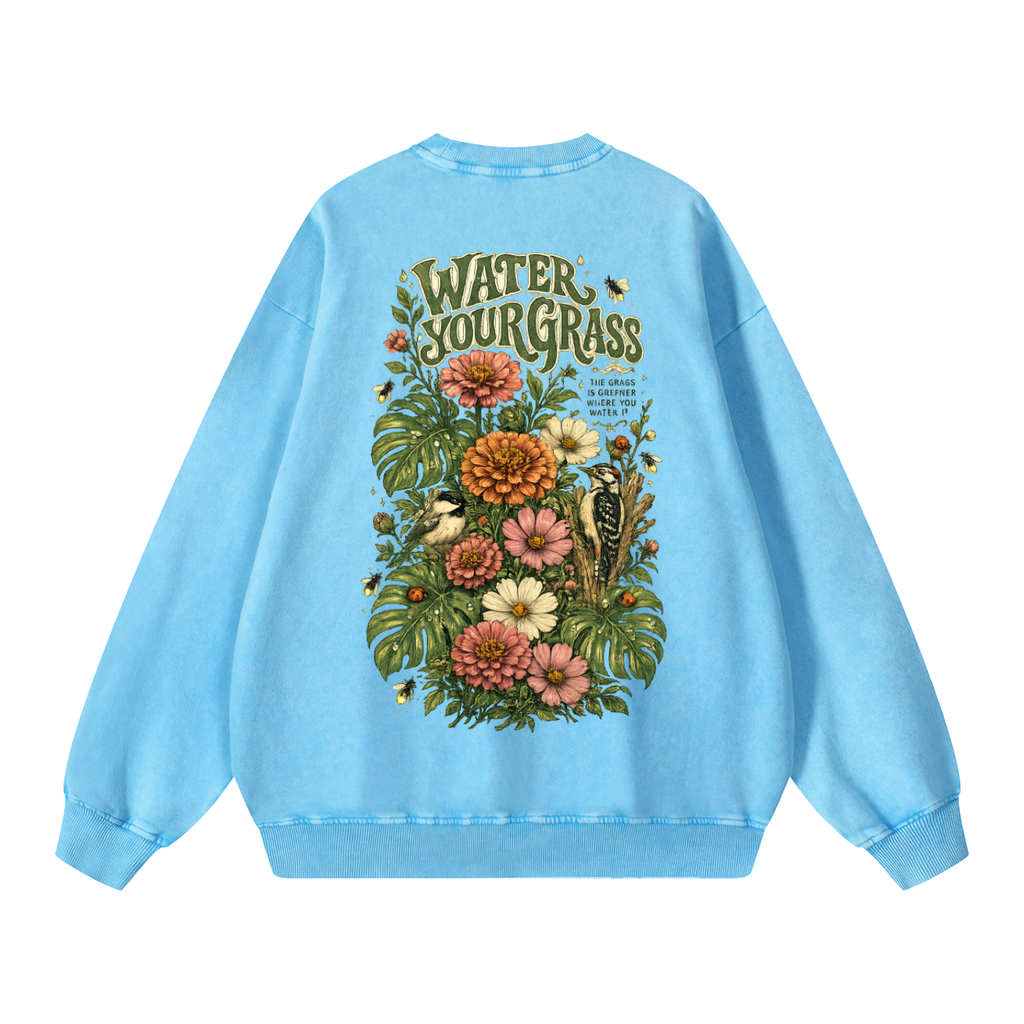 Snow Washed Oversized Sweatshirt