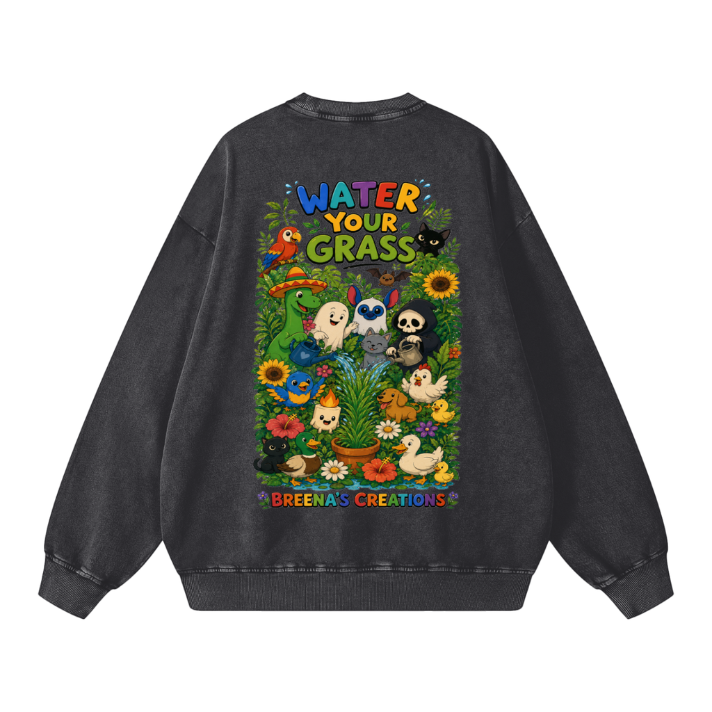 Snow Washed Oversized Sweatshirt